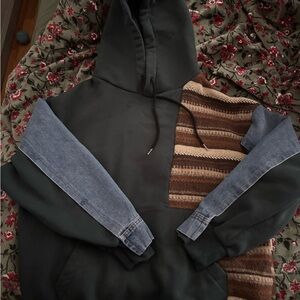 BKE patchwork hoodie